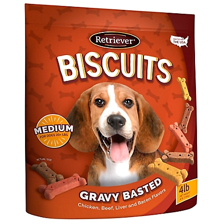 Retriever Gravy-Basted Flavor Dog Biscuit Treats, 4 lb.