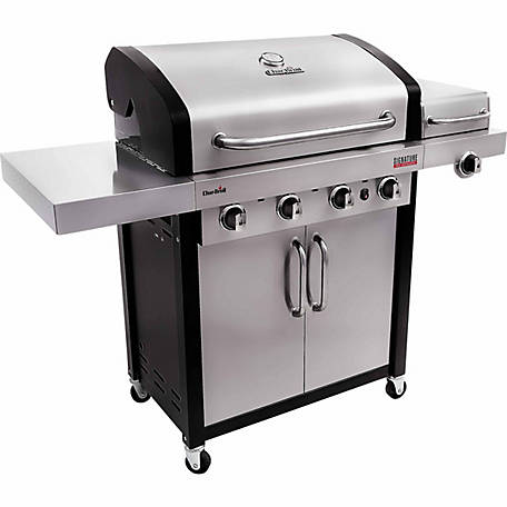 char-broil signature tru-infrared 4-burner cabinet 32,000 btu gas grill at  tractor supply co.