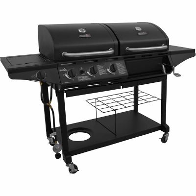 Char-Broil 2-in-1 Charcoal and 3-Burner Gas Combination Grill with Side Burner, 505 sq. in. Cooking Area, 36,000 BTU