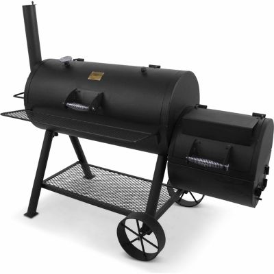 Image showing  1,060 sq. in. Longhorn Offset Charcoal Smoker and Grill