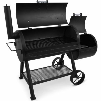 Image showing  1,060 sq. in. Longhorn Offset Charcoal Smoker and Grill