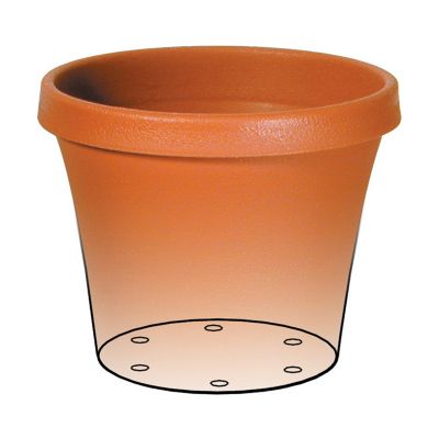 Image showing  Plastic Terra Pot Planter