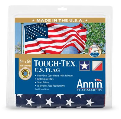 Annin 4 x 6 ft. Tough-Tex USA Embroidered Flag