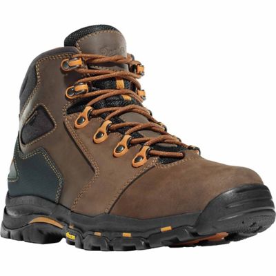Danner Men's Vicious Work Boots, Brown/Orange, 4-1/2 in.