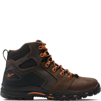 Image showing 3 th Danner Men's Vicious 4.5 in. Brown/Orange Work Boots