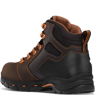 Image showing 4 th Danner Men's Vicious 4.5 in. Brown/Orange Work Boots