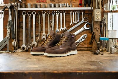 Image showing 3 th Danner Men's Bull Run Moc Toe 6 in. Work Boots, Brown