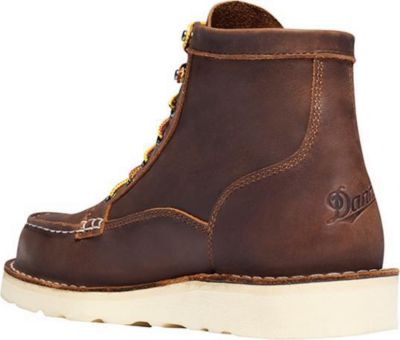 Image showing  Men's Bull Run Moc Toe 6 in. Steel Toe Work Boots, Brown