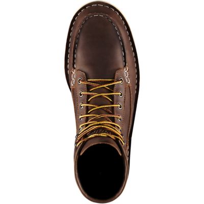 Image showing  Men's Bull Run Moc Toe 6 in. Steel Toe Work Boots, Brown