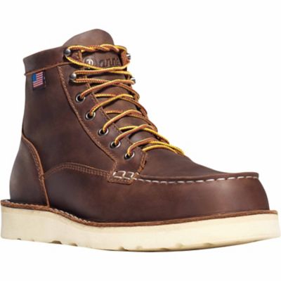 Danner Men's Bull Run Moc Steel Toe Boots, 6 in., Brown -  612632132747
