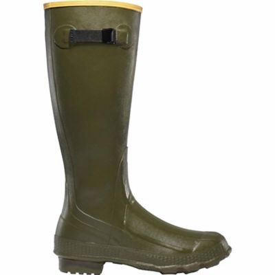 Image showing 0 th LaCrosse Footwear Men's Grange 18 in. OD Green Rubber Boots