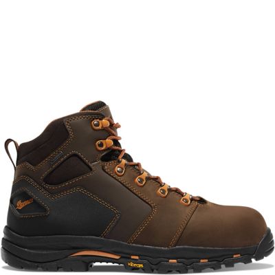 Image showing  Men's Vicious NMT Work Boots, Brown/Orange, 4-1/2 in.