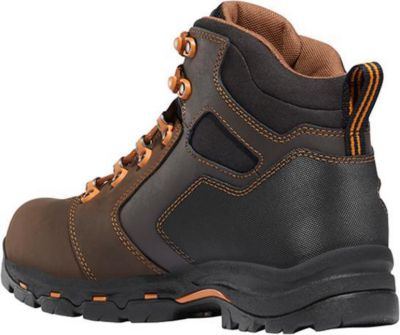 Image showing 3 th Danner Men's Vicious 4.5 in. Non-Metallic Toe Work Boots, Brown/Orange