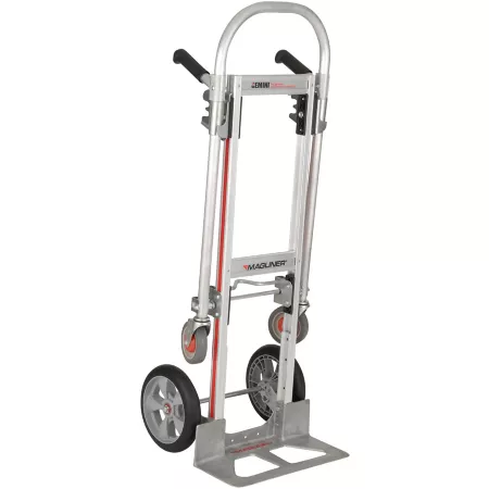 Magliner Gemini Jr Convertible Hand Truck 500 lb/1 000 lb Capacity 10" Interlocking Polyurethane Wheels Hand Trucks