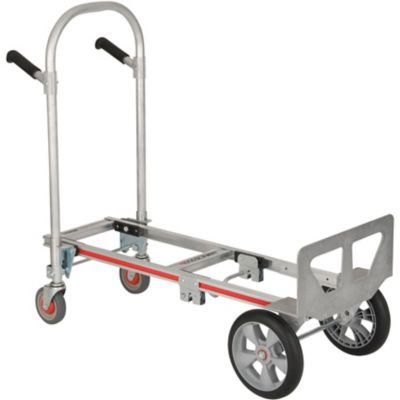 Image showing  500 lb./1000 lb. Capacity Gemini Jr. Convertible Hand Truck, 10 in. Interlocking Polyurethane Wheels