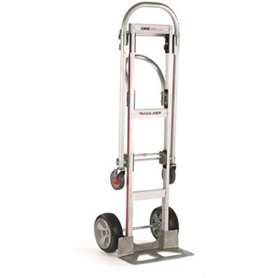 Magliner 500 lb./1000 lb. Capacity. 2-Wheel Gemini Sr. Convertible Hand Truck, U-Loop Handle, 10 in. Interlocking Wheels