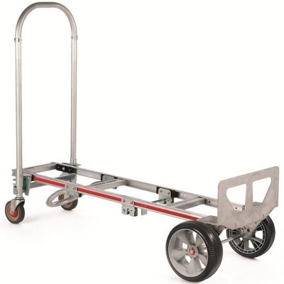 Image showing  500 lb./1,000 lb. Capacity 2-Wheel Gemini Sr. Convertible Hand Truck, U-Loop Handle, 10 in. Interlocking Wheels