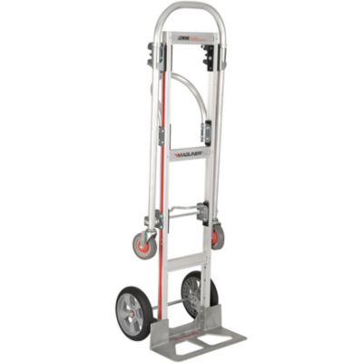 Magliner 500 lb./1000 lb. Capacity. 2-Wheel Gemini Sr. Convertible Hand Truck, U-Loop Handle, 10 in. Interlocking Foam Wheels