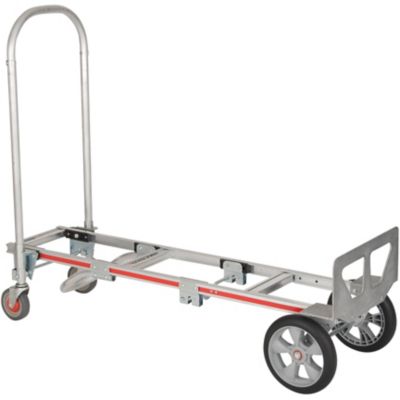 Image showing  500 lb./1000 lb. Capacity. 2-Wheel Gemini Sr. Convertible Hand Truck, U-Loop Handle, 10 in. Interlocking Foam Wheels