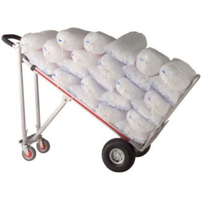 Image showing  500 lb./750 lb. Capacity. Three-Position Truck, 10 in. 4-Ply Pneumatic Wheels