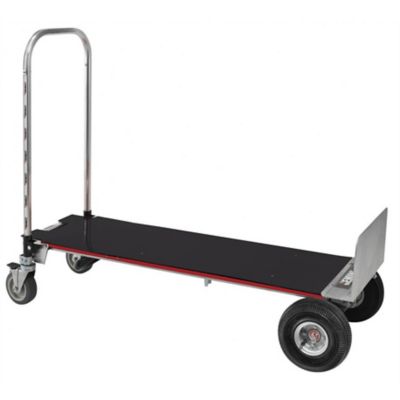 Image showing  500 lb./1250 lb. Capacity. 2-Wheel Gemini XL Convertible Hand Truck, U-Loop Handle, 10 in. 4-Ply Pneumatic Wheels