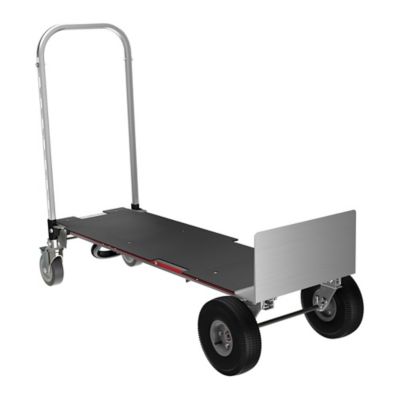 Image showing  500 lb./1250 lb. Capacity. 2-Wheel Gemini XL Convertible Hand Truck, U-Loop Handle, 10 in. 4-Ply Pneumatic Wheels