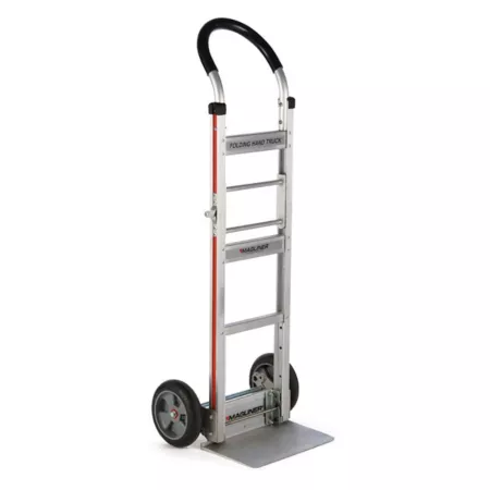 Magliner 2-Wheel Folding Hand Truck 500 lb Capacity with Straight Rear Frame U-Handle 8" Rubber Wheels Hand Trucks