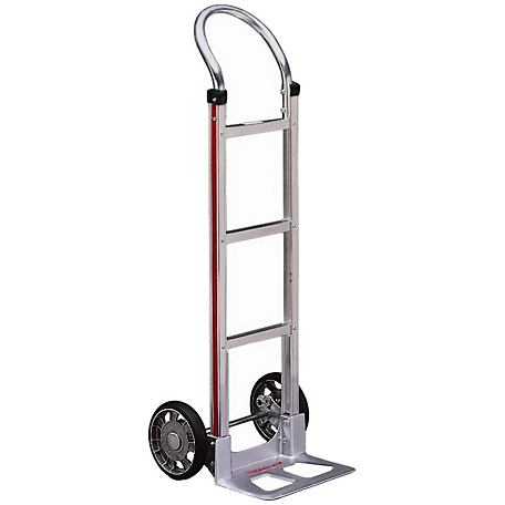 Magliner 500 lb. Capacity 2-Wheel Hand Truck with Straight Back Frame, U-Loop Handle, 8 in. Mold-on Rubber Wheels