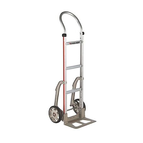 Magliner 500 lb. Capacity 2-Wheel Hand Truck with Straight Back Frame, U-Loop Handle, 8 in. Rubber Wheels, C5 Stair Climbers