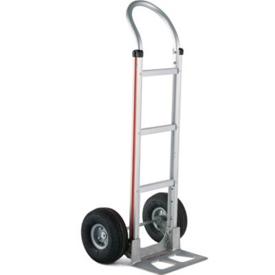 Magliner 500 lb. Capacity 2-Wheel Hand Truck with Straight Back Frame, U-Loop Handle, 10 in. 4-Ply Wheels, 14 in. x 7-1/2 in.