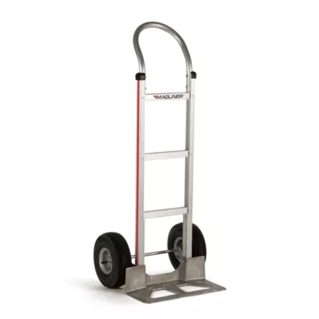 Magliner 500 lb Capacity 2-Wheel Hand Truck with Straight Rear Frame U-Handle 8" Balloon Rubber Wheels Hand Trucks