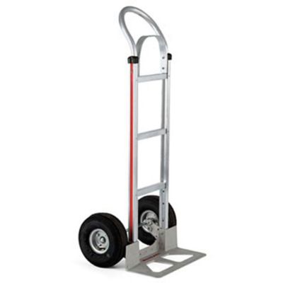 Magliner 500 lb. Capacity 2-Wheel Hand Truck with Straight Back Frame, U-Loop Handle/Brace, 10 in. 4-Ply Wheels