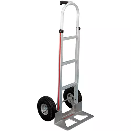 Magliner 500 lb Capacity 2-Wheel Hand Truck with Straight Rear Frame Pistol Handle 10" 4-Ply Wheels Hand Trucks