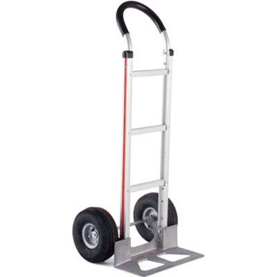 Magliner 500 lb. Capacity 2-Wheel Hand Truck with Straight Back Frame, U-Loop Handle, 10 in. 4-Ply Wheels, 18 in. x 7-1/2 in.