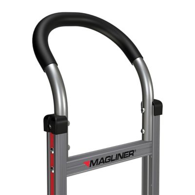 Image showing  500 lb. Capacity 2-Wheel Hand Truck with Straight Back Frame, U-Loop Handle, 10 in. 4-Ply Wheels, 18 in. x 7-1/2 in.