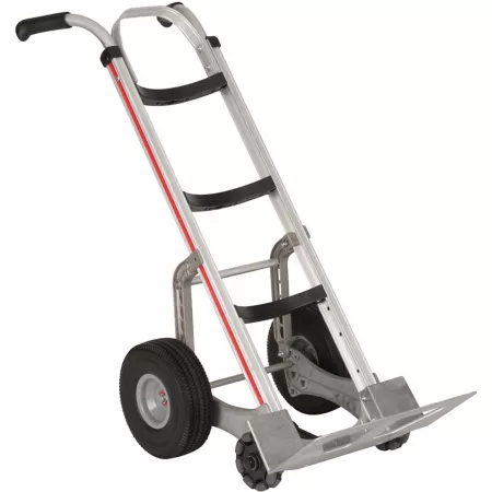 Magliner 2-Wheel Self-Stabilizing Hand Truck 500 lb Capacity Curved Rear Frame Dual Pistol Grip 10 in Wheels Hand Trucks