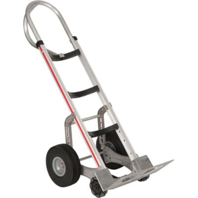 Magliner 500 lb. Capacity 2-Wheel Self-Stabilizing Hand Truck, Curved Back Frame, 52 in. Vertical Loop Handle, 10 in. Wheels