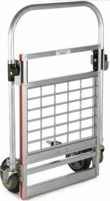 Image showing  1,500 lb. Capacity 6-Wheel Folding Platform Truck with Extension, 8 in. Balloon Cushion Rubber Wheels