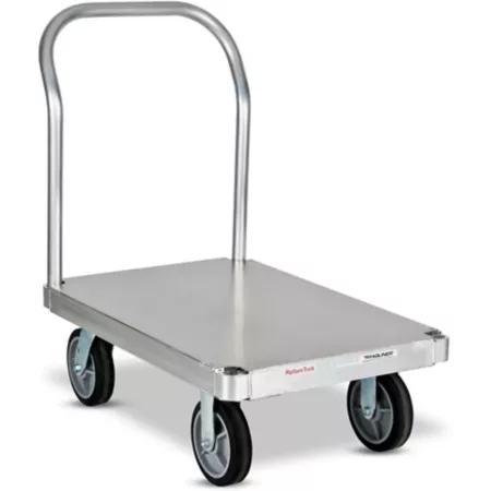 Magliner 2 800 lb Capacity Platform Cart with 24" x 48" Smooth Top One Handle Platform Trucks