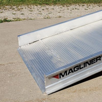 Image showing  2,800 lb. Capacity Aluminum Non-Folding Van Walk Ramp, 29 in. x 6 ft.