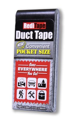 RediTape Pocket Size Duct Tape Black