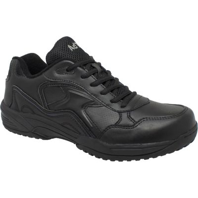 AdTec Men's Composite Toe Uniform Athletic Work Shoes, Athletic Black, 1-Pair