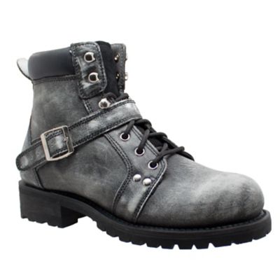 Ride Tecs Men's Stonewash Zipper Lace Riding Boots, 6 in.