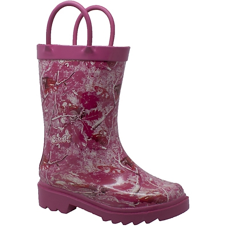 Case IH Unisex Kids' Camo Rain Boots, Pink
