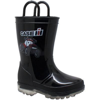Case IH Unisex Tractor Light-Up Rain Boots, 8 in.