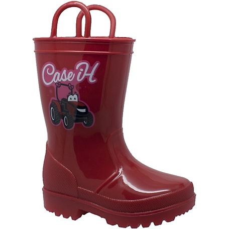 Case IH Unisex Tractor Light-Up Rain Boots, 8 in.