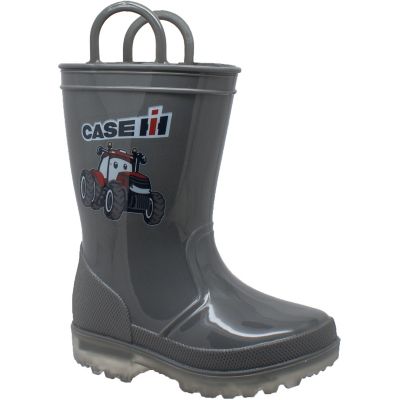 Case IH Unisex Tractor Light-Up Rain Boots