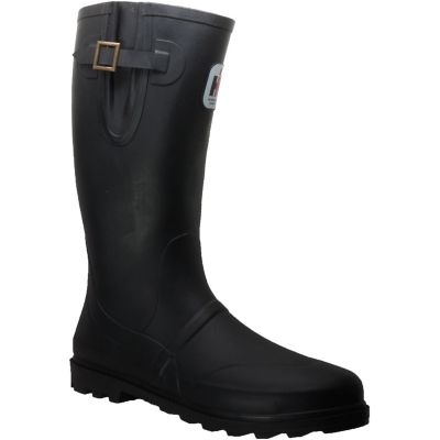 calf high rubber boots