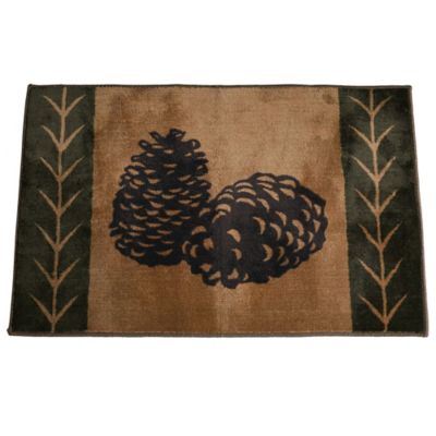 HiEnd Accents Pine Cone Rug, 24 in. x 36 in.