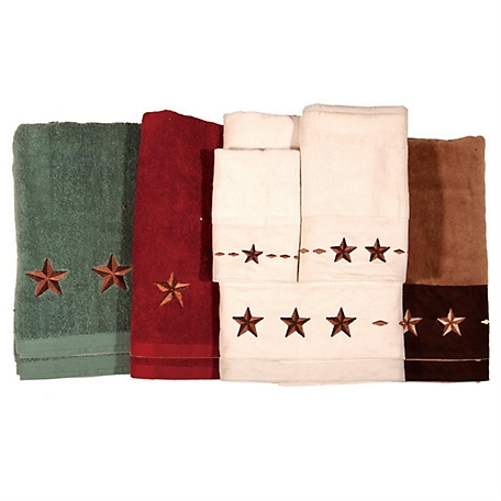 HiEnd Accents Embroidered Star Towel Set